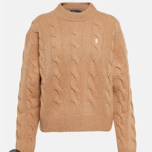 Polo Ralph Lauren Cable-Knit Wool & Cashmere Sweater - Camel - XS